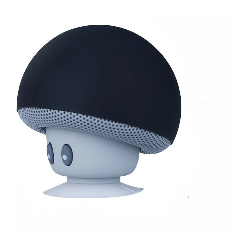 Mini Small Mushroom Speaker Wireless Audio with Suction Cup, Portable Speaker Phone Holder