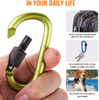 3" D-Clip Locking Carabiner Keychain Clip
