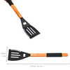 Multifunctional Metal BBQ Spatula With Beer Bottle Opener, Serrated Edge; 20" Long Grilling Tools with Wooden Handle