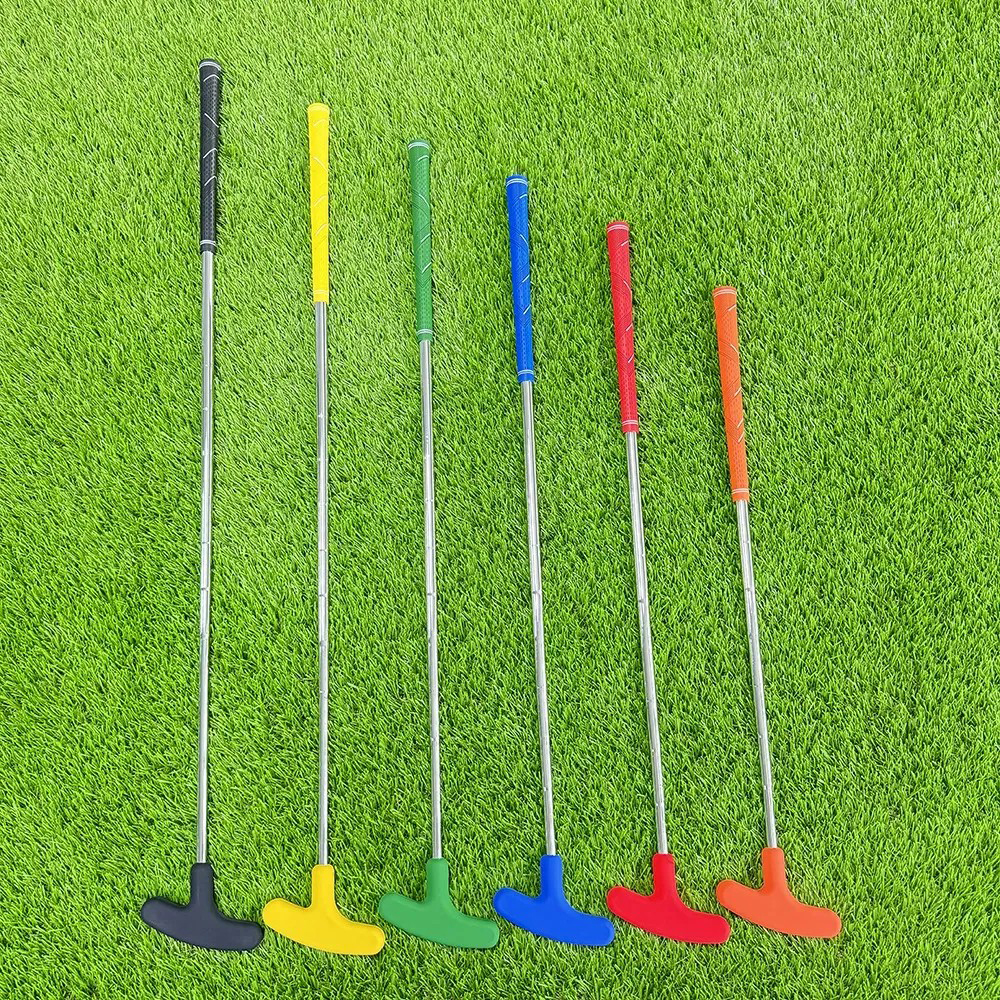 Stainless Steel Golf Practice Putter Club with Silicone Head and Non-slip TPE Grip