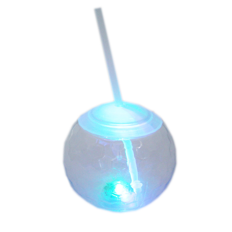 Multi-colors LED PS Ball Cup With Button Cell