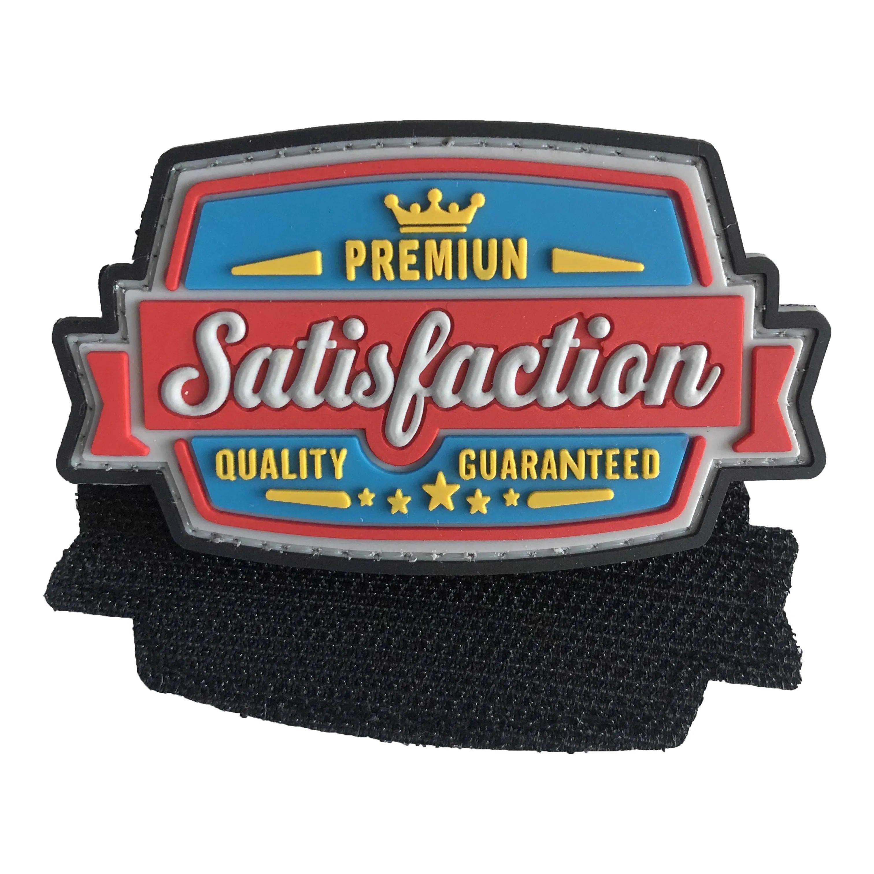 3x2inch PVC Patch With Hook Backing
