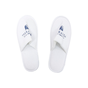 Non-Slip Closed-Toe Premium Coral Fleece Hotel Slippers