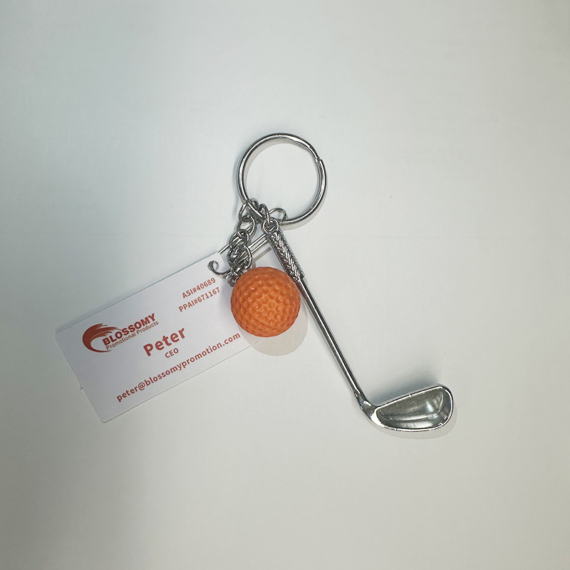 Mini Golf Club Keychain Pendant Key Ring