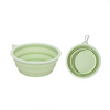 Portable pet silicone folding feeding bowl with carabiner, Collapsible Dog Bowls for Travel