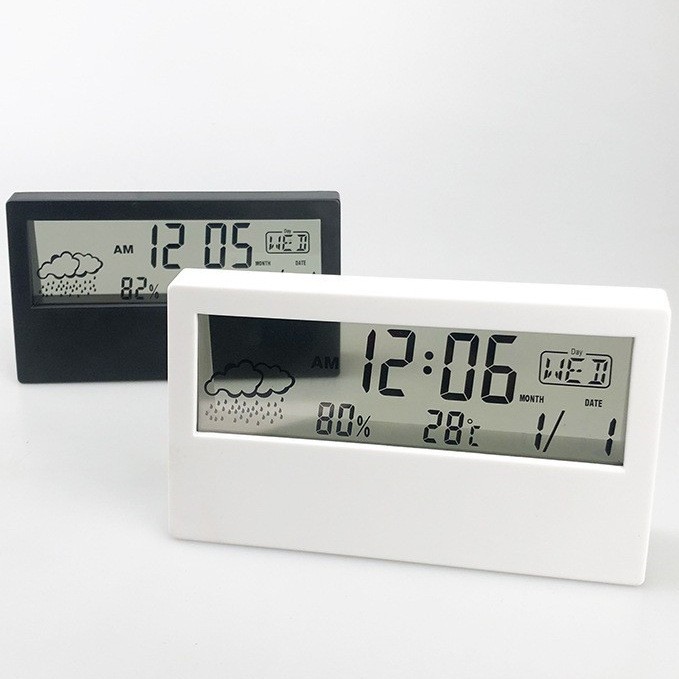 Temperature Hygrometer Desk Clock