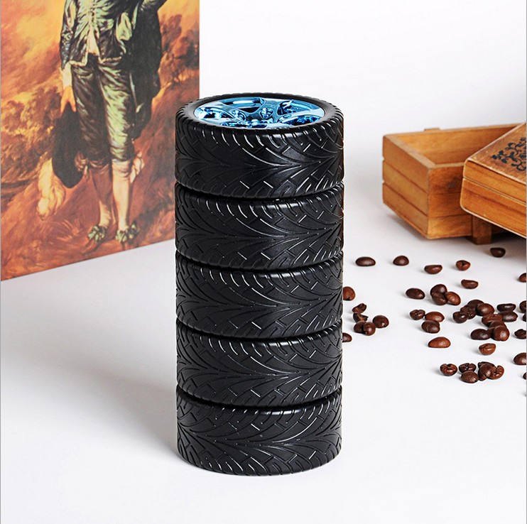 Tyre Tire Coffee Tea Mug Stainless Steel Interior Durable Cup Personalized Attractive Mug Gift for Car Lover