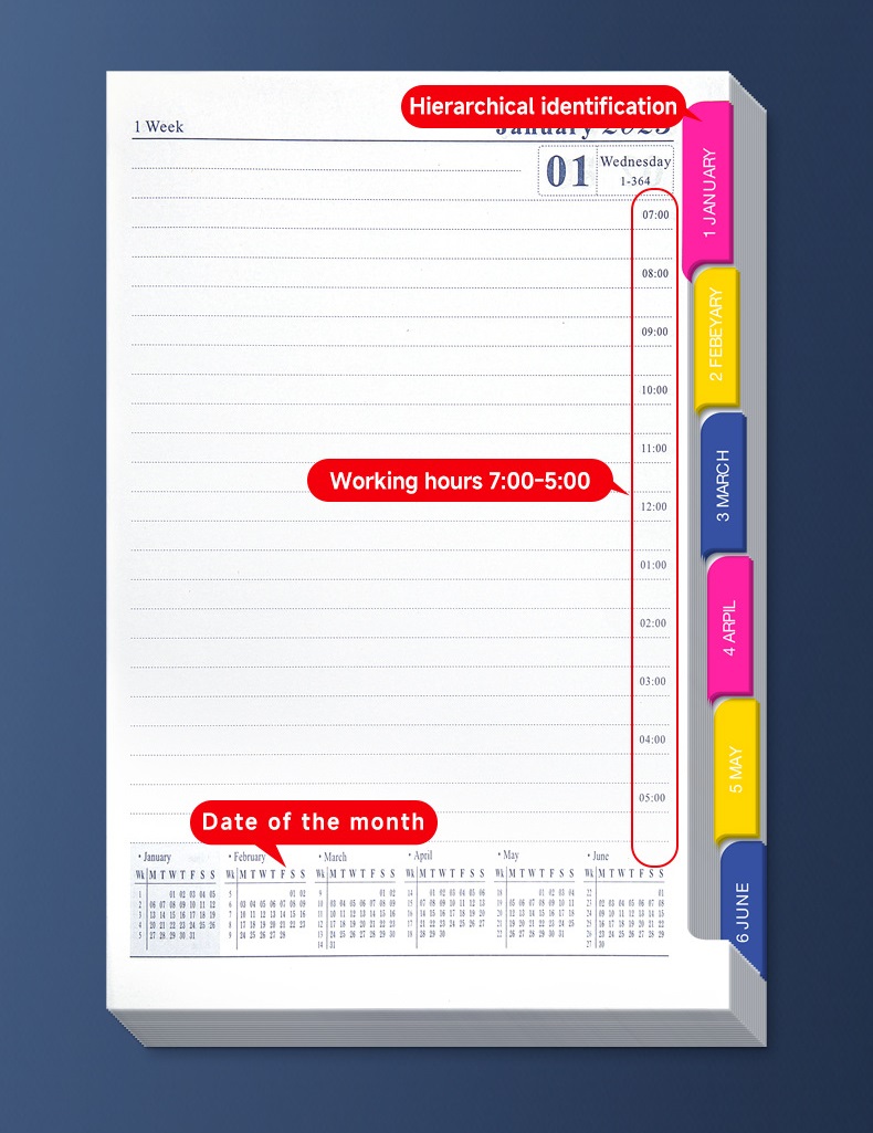 Hardcover 2025 Planner Daily Notebook