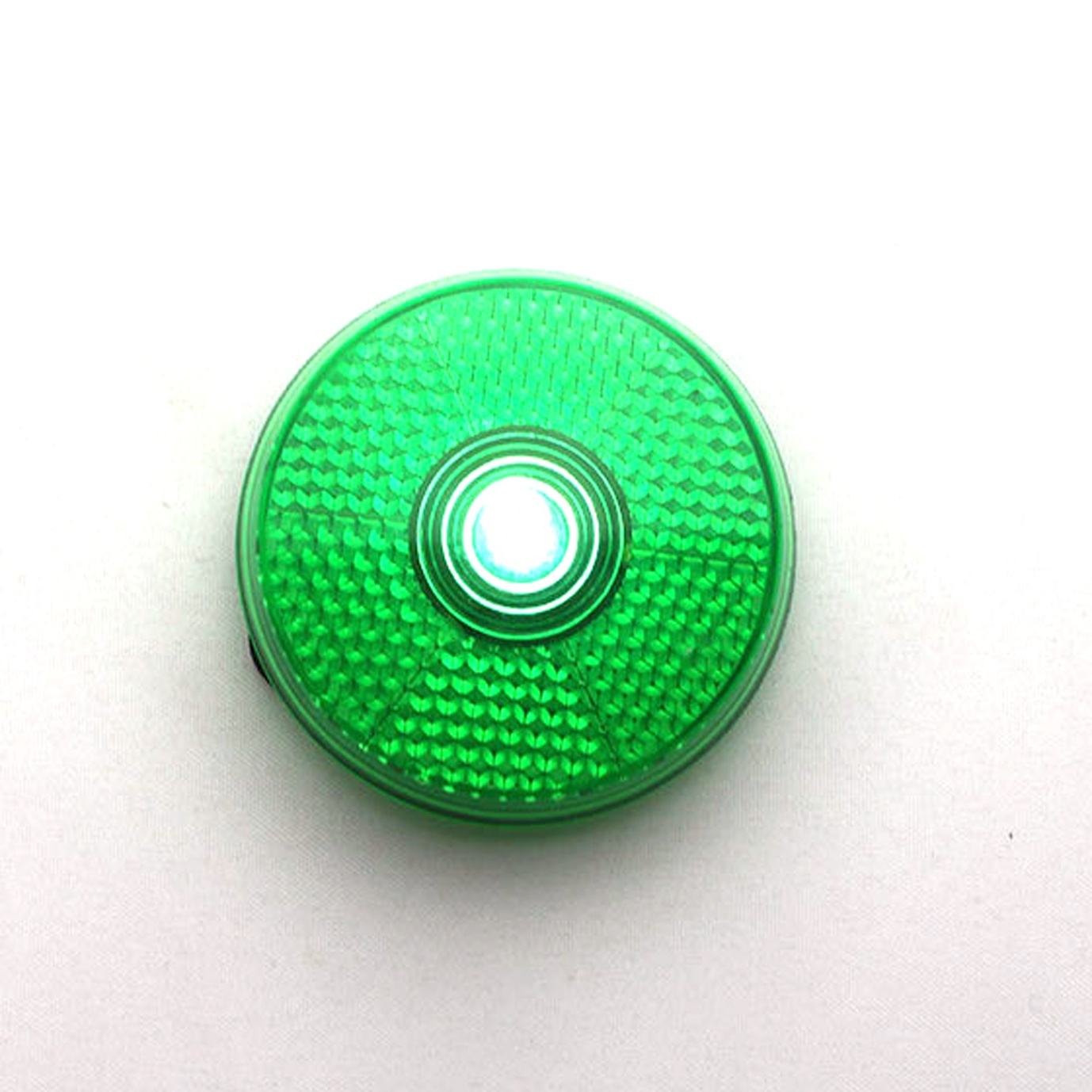 Round Reflector Safety Light with Clip, High Visibility Plastic Reflective Gear for Jackets, Bags, Purses, Backpacks, Strollers