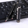 2-in-1 Luxury Metal Signature Black Ink Gel Pens With Stylus Tip Business Ballpoint Pens