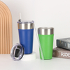 20oz Stainless Steel Vacuum Insulated Water Bottle Coffee Mug Tumbler With Lid, Straw and Bottom Bottle Opener