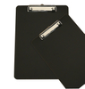 A4 Pure Black Acrylic Splint Clamp Writing Clipboard