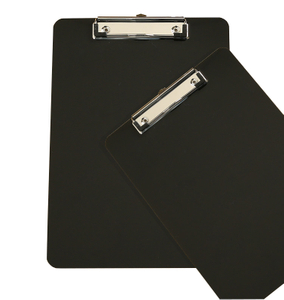 A4 Pure Black Acrylic Splint Clamp Writing Clipboard