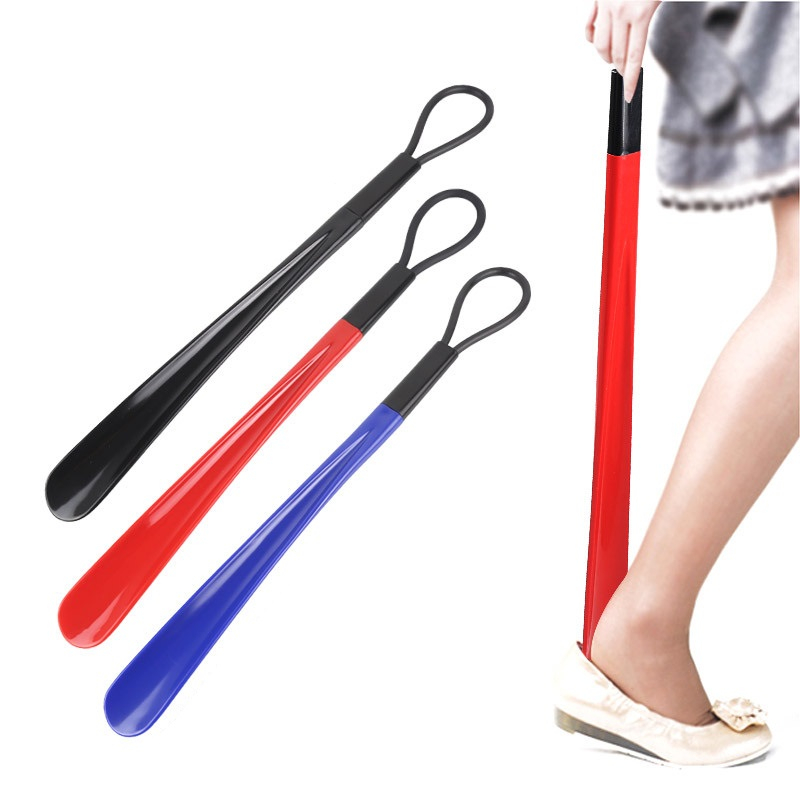 19.5" Long Handled Plastic Shoehorn w/Loop