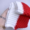 Red White Knitted Santa Hat Santa Hat Christmas Knitted Hat for Winter
