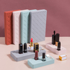 Silicone Lipstick Holder Premium Cosmetic Organizer for Brush Lip Eye Makeup Pencil Bottles 12/24/36 Square Makeup Display Case