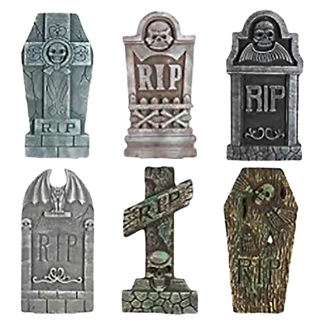 Halloween Graveyard Tombstone Yard Sign with Stakes Halloween Props for Family Home Lawn Yard Garden Decor Haunted House Decor