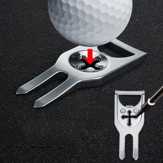 Multifunction Golf Divot Tool with Ball Line Marker