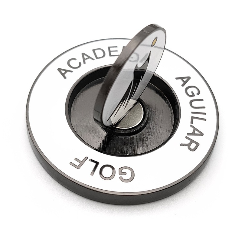 1.65" Metal Poker Chip Coin with Detachable 1" Magnetic Golf Ball Marker