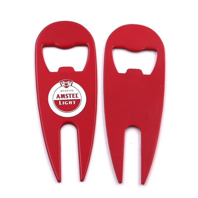 Golf Divot Repair Tool With Bottle Opener