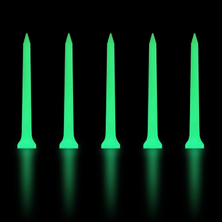 Durable 70mm Plastic Glow-in-the-dark Golf Tees, Absorb Light And Shine in The Dark for Improved Visibility