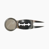 Durable 3-in-1 Golf Divot Tool With Ball Marker and Arrow Line Putting Alignment Stencil