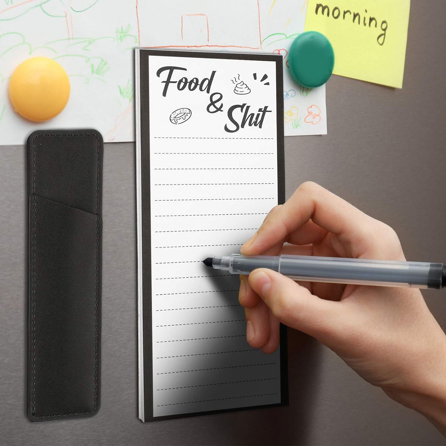 Magnetic Fridge Notepad with Full Soft Magnet Backing