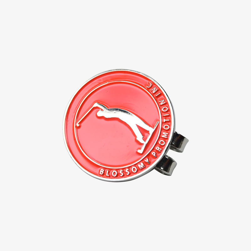 Golf Hat Clip with Custom Ball Marker