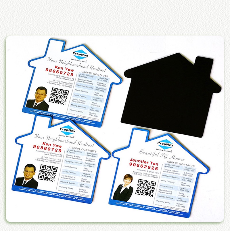 Business Card Magnets Peel and Stick Adhesive Magnetic Backings