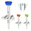 Durable 3.15" Height Adjustable Golf Tees with Detachable Alignment Plate