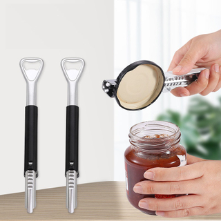 Adjustable Jar Opener for Weak Hands, 3-1 Multifunctional Stainless Steel Can Opener Bottle Jar Lid Gripper