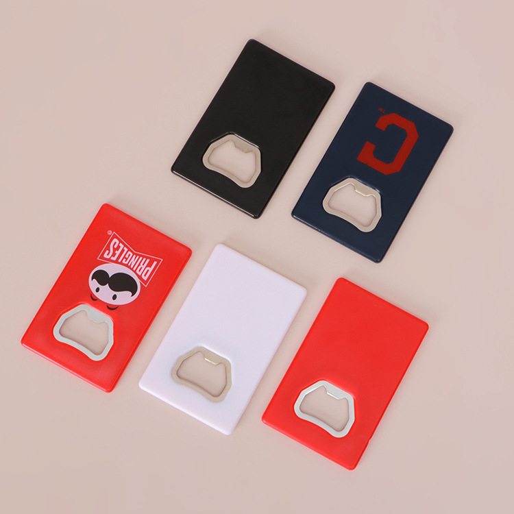 Portable Stainless Steel Credit Card Beer Bottle Opener, Card-Size Rectangle Beer Opener for Wallet, 2 1/8" W x 3 5/8" H x 3/16" D