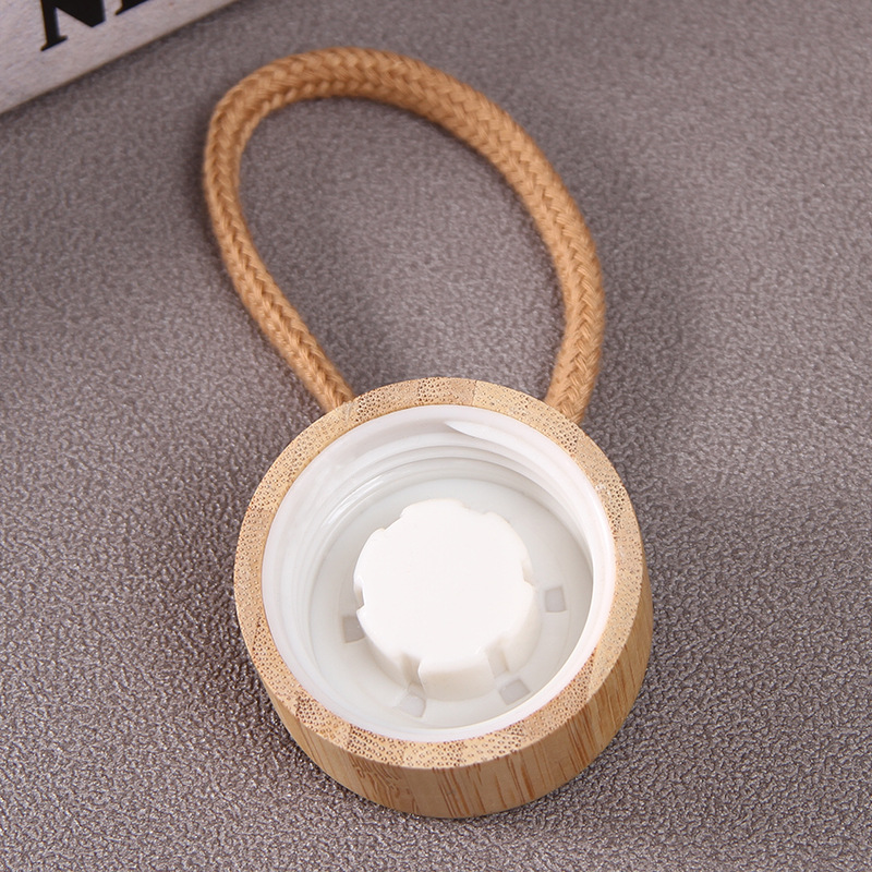 Portable 20 oz. Glass Water Bottle With Bamboo Screw-on Lid For Office Or Home