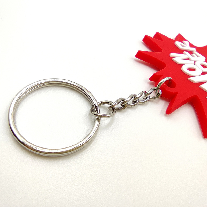 Soft 2D 3D Keyring Cute Rubber PVC Key Chain Tag