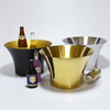 Stainless Steel Chilled Beer Beverage Horn Shaped Ice Bucket