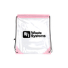 Custom Transparent PVC DrawString Backpack Waterproof Student Sports Fitness Backpack