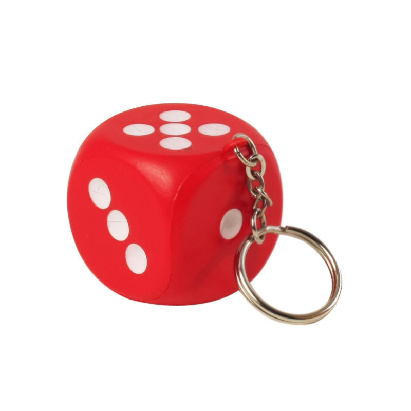 Dice Stress Reliever Key Chain