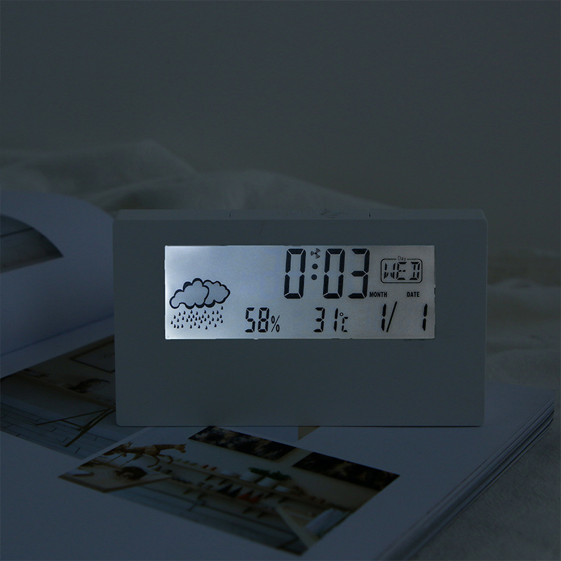 Temperature Hygrometer Desk Clock