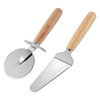 remium 2-Pieces Stainless Steel Pizza Kit Wheel Cutter Slicer Spatula Shovel