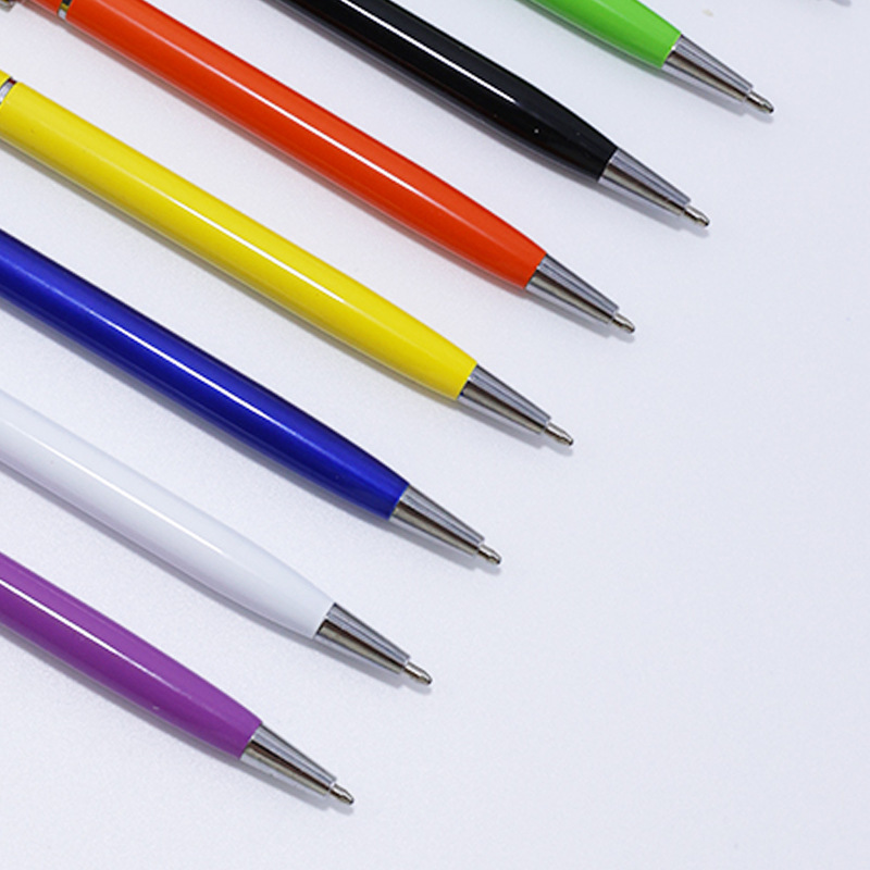 2-in-1 Slim Twist-Action Stylus Style Metal Ballpoint Pen With a Metal Clip