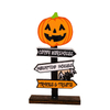 Halloween Pumpkin Letter Wooden Decoration