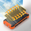 10000mAh Solar Power Bank with Wireless Charging