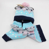 Winter Beanie Hat Scarf Gloves Set For Children