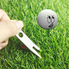 Zinc Alloy Golf Divot Tool with Finger Hole Design