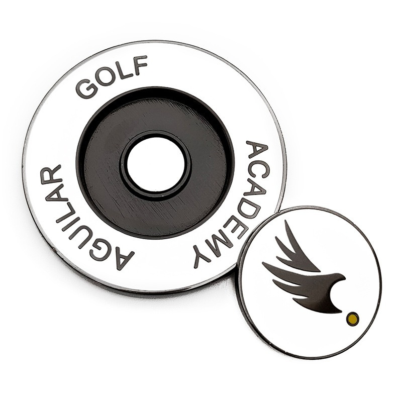 1.65" Metal Poker Chip Coin with Detachable 1" Magnetic Golf Ball Marker