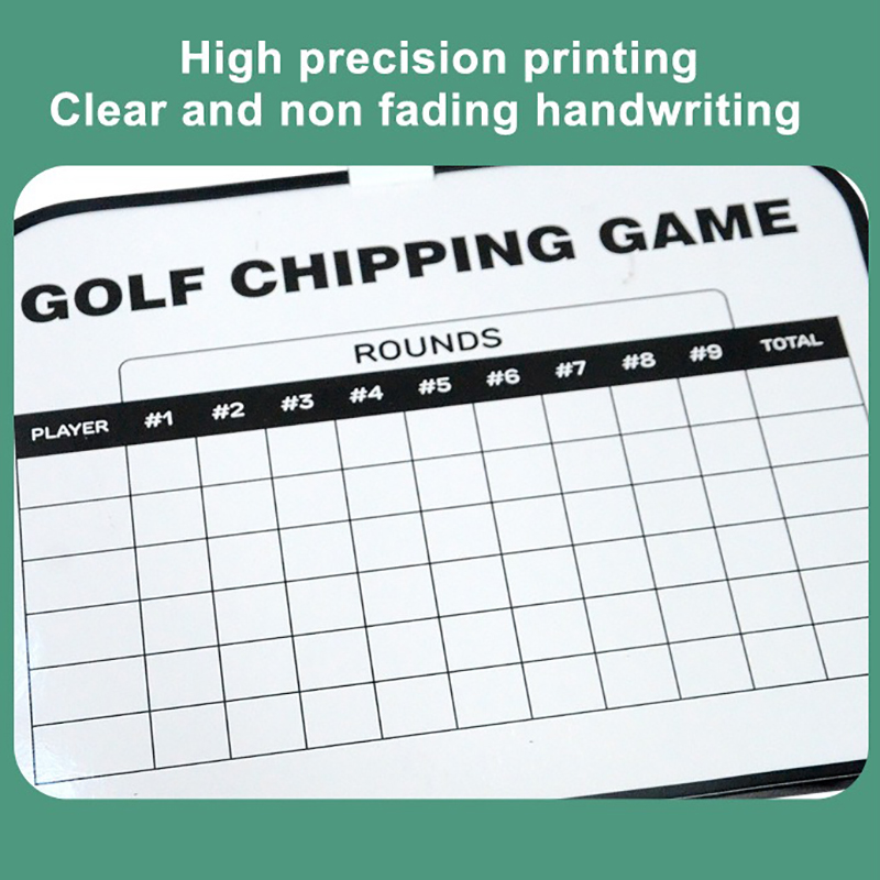 Dry-erase Golf Scoreboard (21.5 X 18.3 Cm) with Top-mounted Marker And Eraser