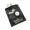 6.3" x 8.6" Portable Nylon Golf Pouch with Multiple Zippered Pockets, and Includes Rotating Hook for Easy Attachment.
