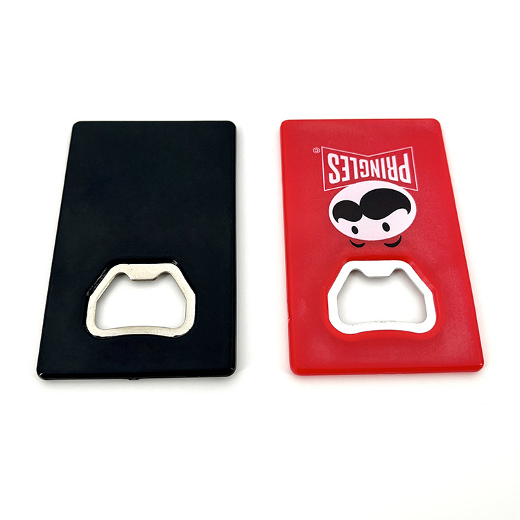 Portable Stainless Steel Credit Card Beer Bottle Opener, Card-Size Rectangle Beer Opener for Wallet, 2 1/8" W x 3 5/8" H x 3/16" D