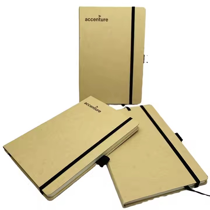 Hardcover Kraft Notebook with Strap