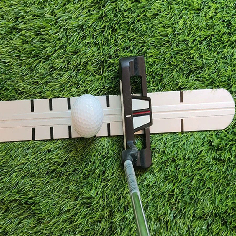 Golf Putting Alignment Ruler -- 35.6" x 1.6" Aluminum Stroke Guide Path and Face Alignment
